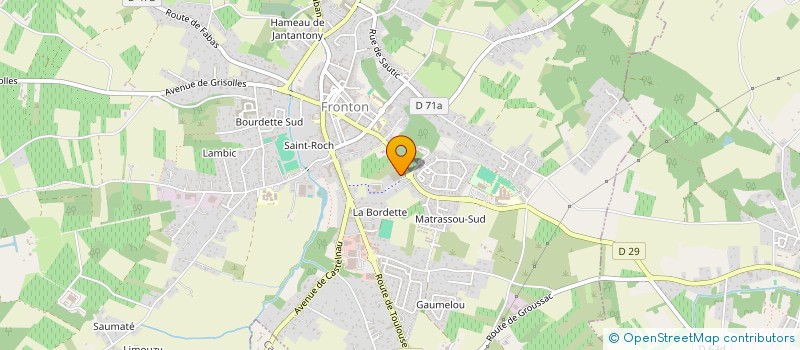 localisation de l'entreprise MADAME CORALIE DESHAYES  FRONTON