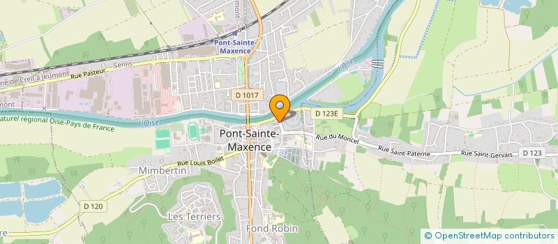 localisation de l'entreprise MADAME CORALIE DESJARDINS à PONT-SAINTE-MAXENCE