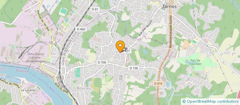 localisation de l'entreprise MADAME CORALIE DESTRIBATS  BOUCAU