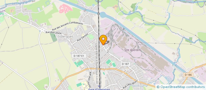 localisation de l'entreprise MADAME CORALIE DEVETTE  ISBERGUES