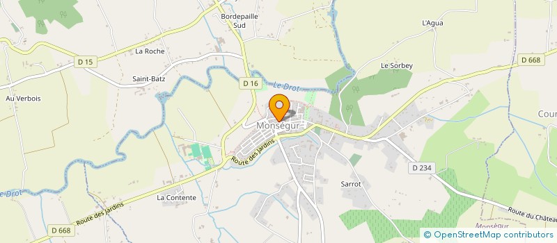 localisation de l'entreprise MADAME CORALIE DEYCARD  MONSEGUR