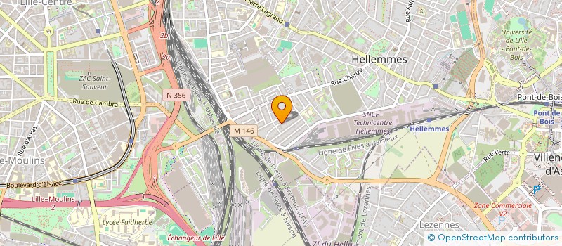localisation de l'entreprise MADAME CORALIE DJONDO à LILLE