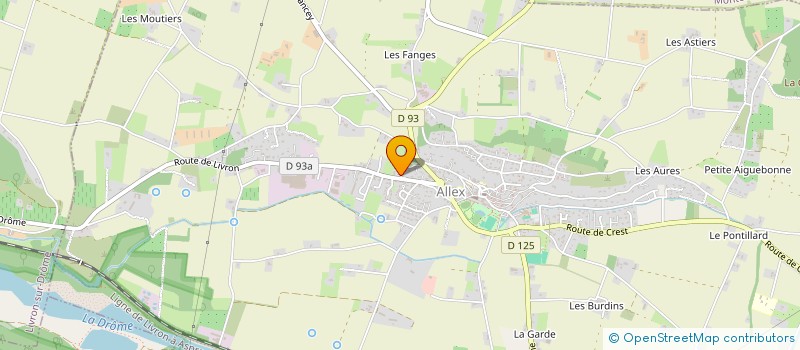 localisation de l'entreprise MADAME CORALIE DOS SANTOS  ALLEX