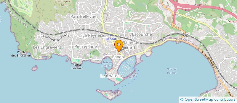 localisation de l'entreprise MADAME CORALIE DOVERGNE  BANDOL