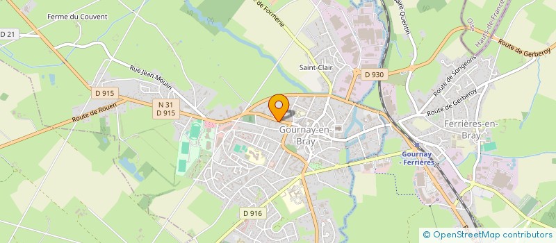 localisation de l'entreprise MADAME CORALIE DUBOIS  GOURNAY-EN-BRAY