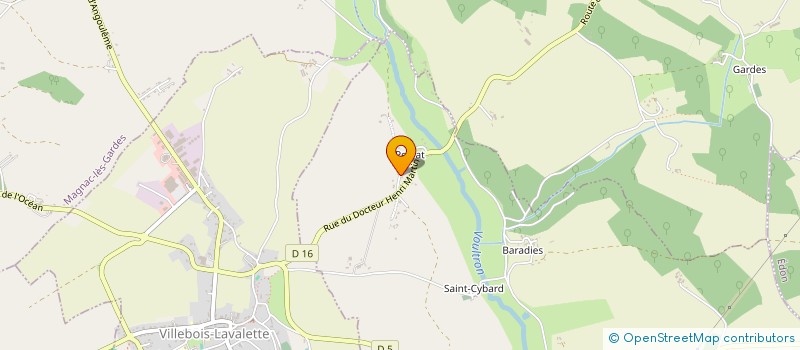 localisation de l'entreprise MADAME CORALIE DUCASSE  BLANZAGUET-SAINT-CYBARD