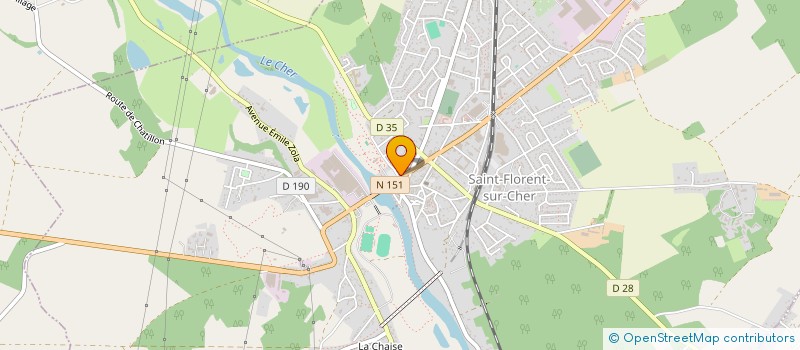 localisation de l'entreprise MADAME CORALIE DUCOU  SAINT-FLORENT-SUR-CHER