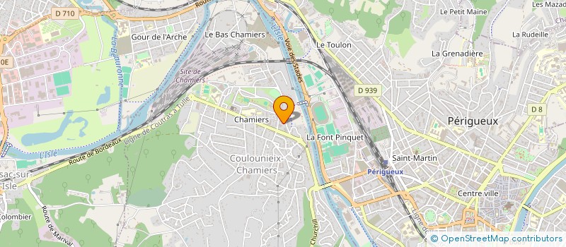 localisation de l'entreprise MADAME CORALIE DUJARDIN  COULOUNIEIX-CHAMIERS