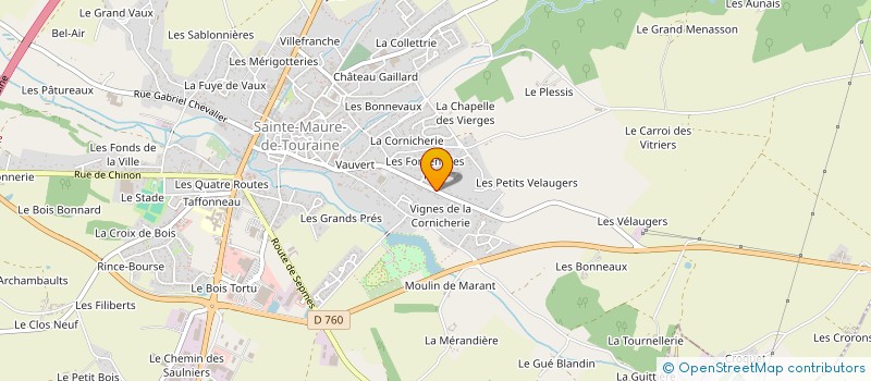 localisation de l'entreprise MADAME CORALIE DUPUIS  SAINTE-MAURE-DE-TOURAINE