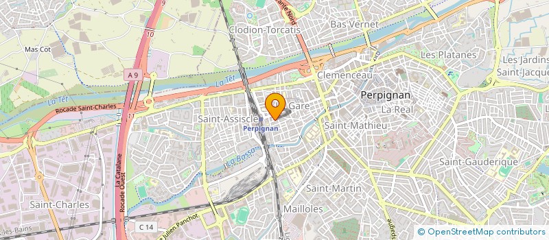 localisation de l'entreprise MADAME CORALIE DUPUY  PERPIGNAN