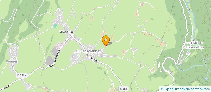 localisation de l'entreprise MADAME CORALIE DUQUET  GUYANS-VENNES