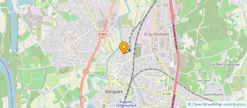 localisation de l'entreprise MADAME CORALIE DUSUEL  SORGUES