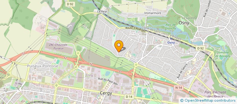 localisation de l'entreprise MADAME CORALIE DUVILLARD  OSNY