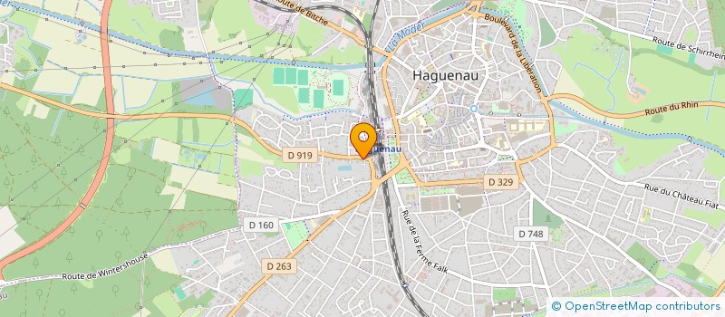 localisation de l'entreprise MADAME CORALIE EBERT  HAGUENAU