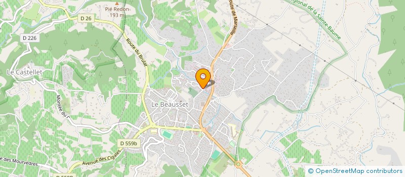 localisation de l'entreprise MADAME CORALIE ECHEVARRIA  SANARY-SUR-MER