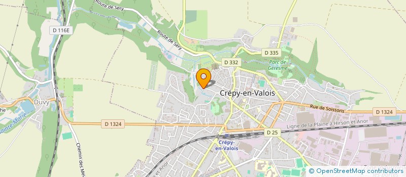 localisation de l'entreprise MADAME CORALIE ERARD  CREPY-EN-VALOIS