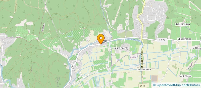 localisation de l'entreprise MADAME CORALIE FABRE  PIOLENC