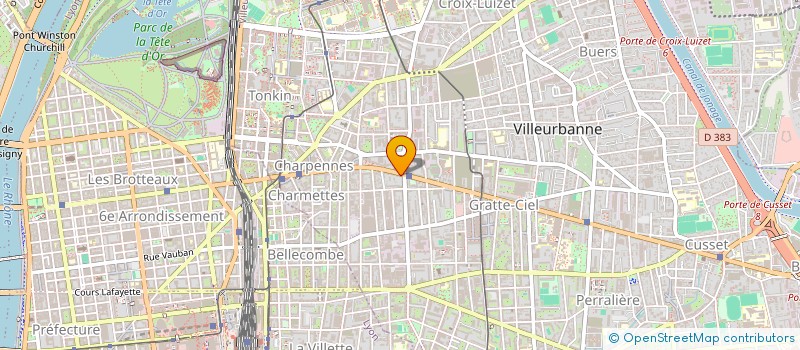 localisation de l'entreprise MADAME CORALIE FABRE  VILLEURBANNE