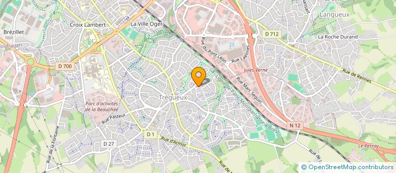 localisation de l'entreprise MADAME CORALIE FAUQUEMBERGUE  TREGUEUX