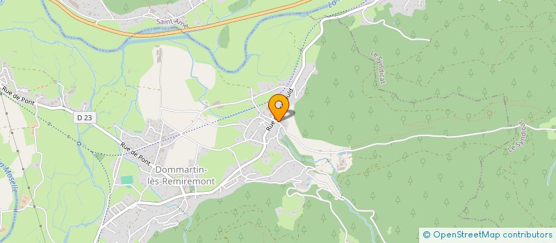 localisation de l'entreprise MADAME CORALIE FEBVAY  DOMMARTIN-LES-REMIREMONT