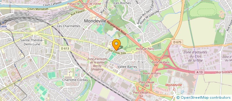 localisation de l'entreprise MADAME CORALIE FERNEZ  MONDEVILLE