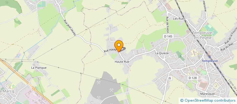 localisation de l'entreprise MADAME CORALIE FLEURY  TEMPLEUVE-EN-PEVELE