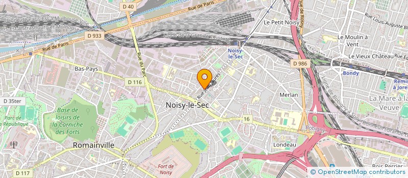localisation de l'entreprise MADAME CORALIE FORTIN à NOISY-LE-SEC