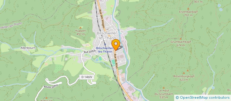 localisation de l'entreprise MADAME CORALIE FOUGEROLLE  BITSCHWILLER-LES-THANN