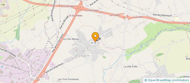 localisation de l'entreprise MADAME CORALIE FOUGERON  TREGUEUX
