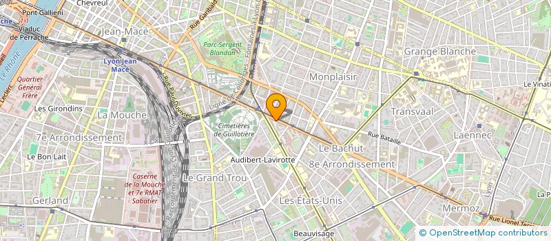 localisation de l'entreprise MADAME CORALIE FOUQUET à LYON