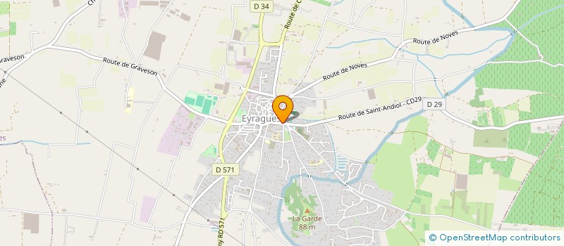 localisation de l'entreprise MADAME CORALIE GAIA  EYRAGUES