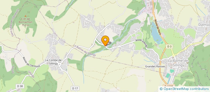 localisation de l'entreprise MADAME CORALIE GAIFFE  LA BALME-DE-SILLINGY