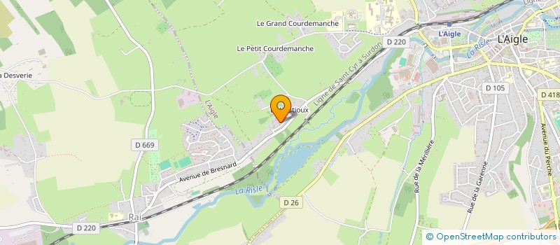 localisation de l'entreprise MADAME CORALIE GALMICHE à L'AIGLE