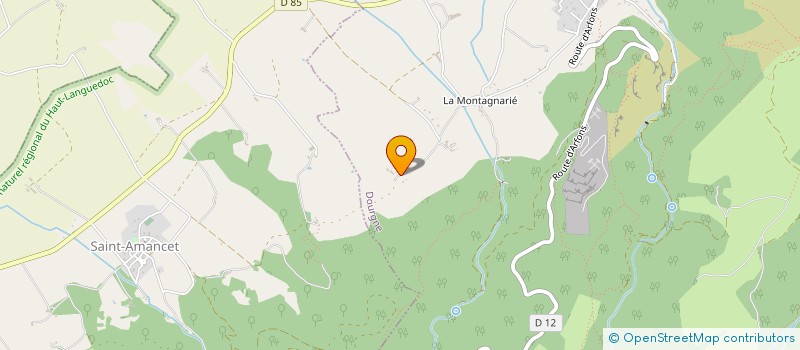 localisation de l'entreprise MADAME CORALIE GALTIER  DOURGNE