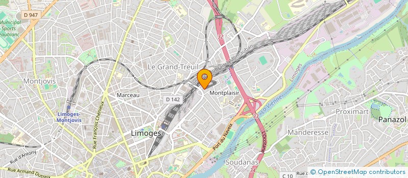 localisation de l'entreprise MADAME CORALIE GALVEZ à LIMOGES
