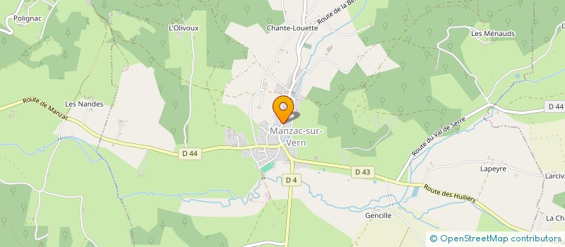 localisation de l'entreprise MADAME CORALIE GAUSSELAN à MANZAC-SUR-VERN