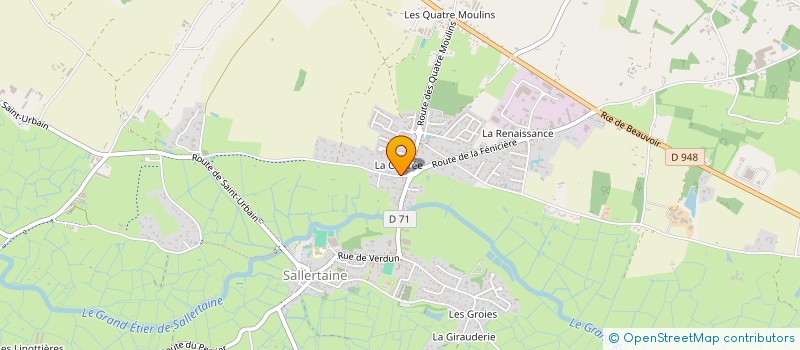 localisation de l'entreprise MADAME CORALIE GAUTIER à SALLERTAINE