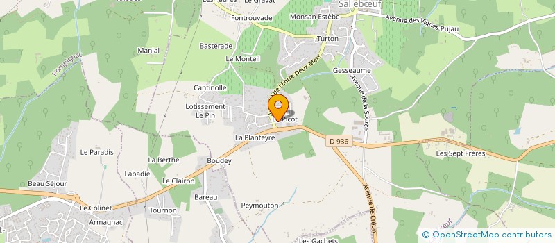 localisation de l'entreprise MADAME CORALIE GENESTIER  SALLEBUF