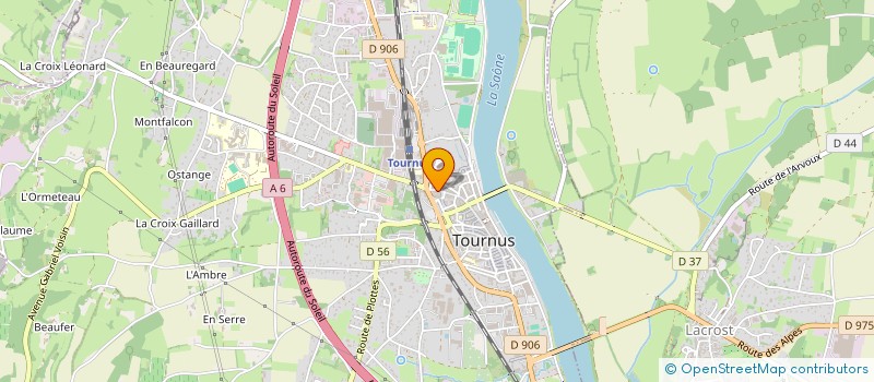 localisation de l'entreprise MADAME CORALIE GIBBE à TOURNUS