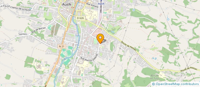 localisation de l'entreprise MADAME CORALIE GIMBERT  AUCH