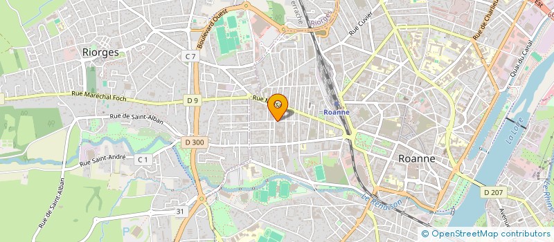 localisation de l'entreprise MADAME CORALIE GIRARD  ROANNE