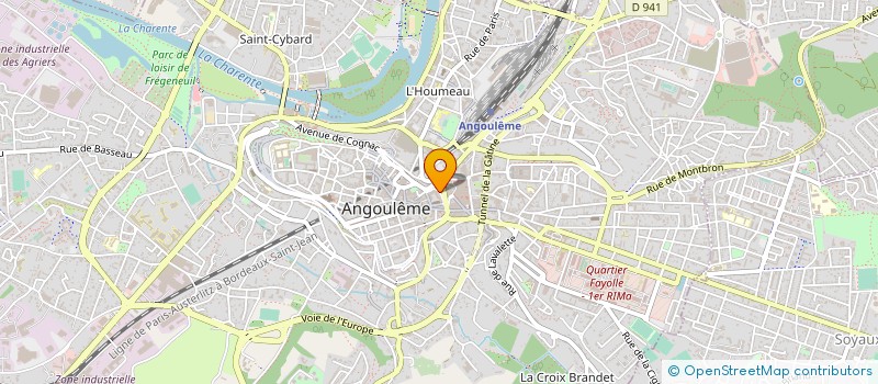 localisation de l'entreprise MADAME CORALIE GODIN à ANGOULEME