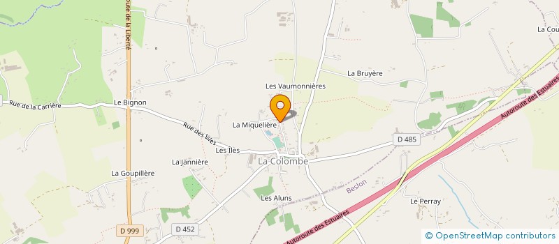 localisation de l'entreprise MADAME CORALIE GORON  LA COLOMBE