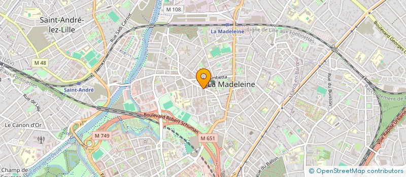 localisation de l'entreprise MADAME CORALIE GOUTIN à LA MADELEINE