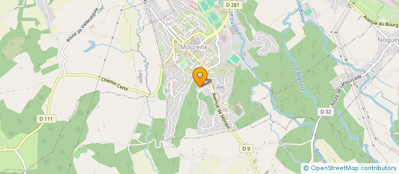 localisation de l'entreprise MADAME CORALIE GOYEAU  MOURENX