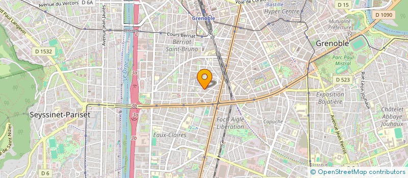 localisation de l'entreprise MADAME CORALIE GRANDY à GRENOBLE