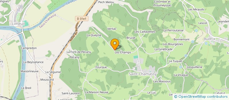 localisation de l'entreprise MADAME CORALIE GRANGE  SAINT-CHAMASSY