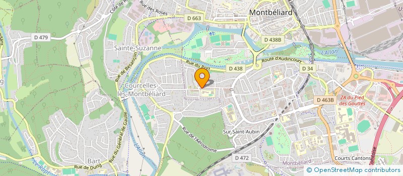 localisation de l'entreprise MADAME CORALIE GRILLOT à MONTBELIARD