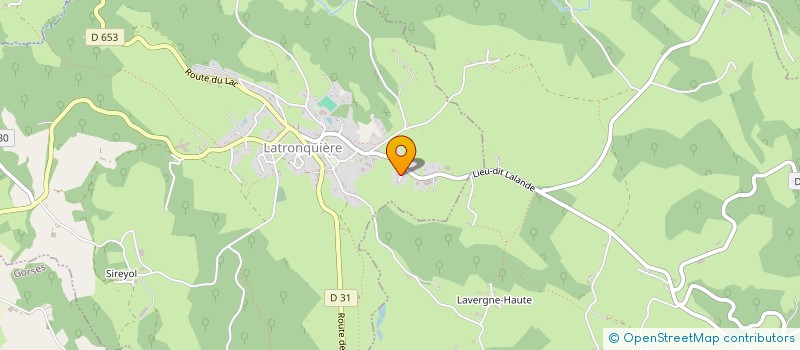 localisation de l'entreprise MADAME CORALIE GROLLIER  SABADEL-LATRONQUIERE