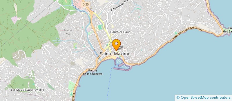 localisation de l'entreprise MADAME CORALIE GUESNIER à SAINTE-MAXIME